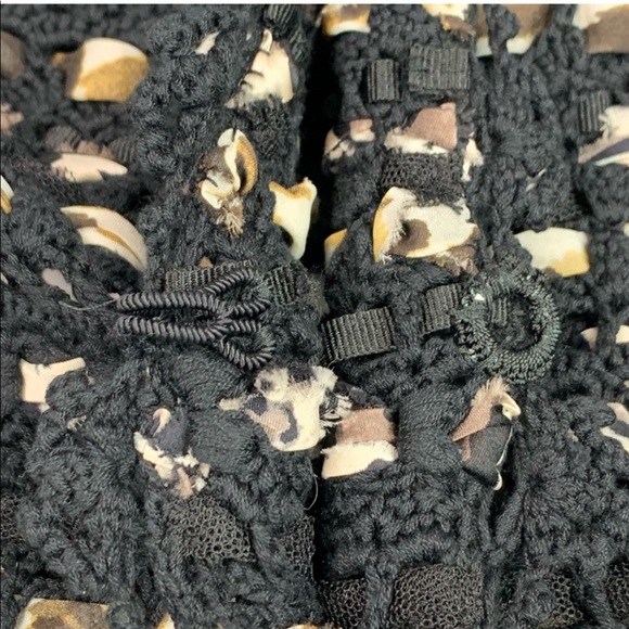 Per Se Ribbon Boucle Woven Open Silk Weave Cardigan Duster Small - Picture 5 of 14